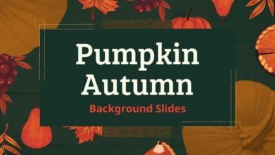 Aesthetic Pumpkin Autumn Background Slides