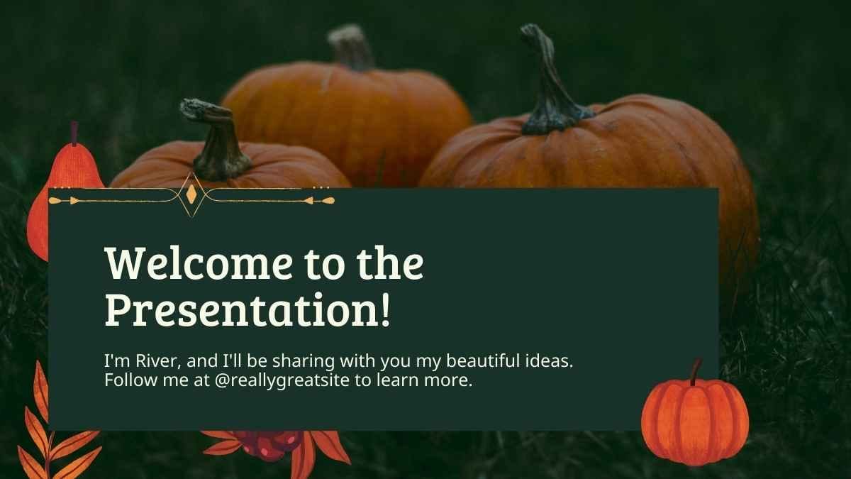 Aesthetic Pumpkin Autumn Background Slides - slide 3