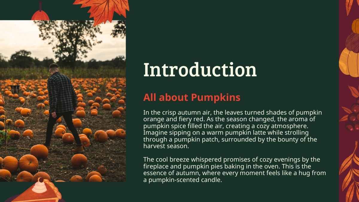 Aesthetic Pumpkin Autumn Background Slides - slide 4