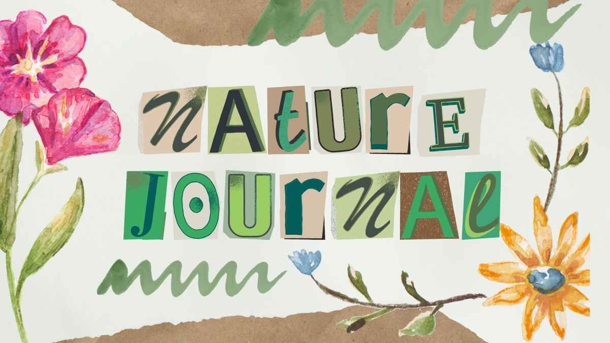 Aesthetic Scrapbook Nature Journal - diapositiva 1