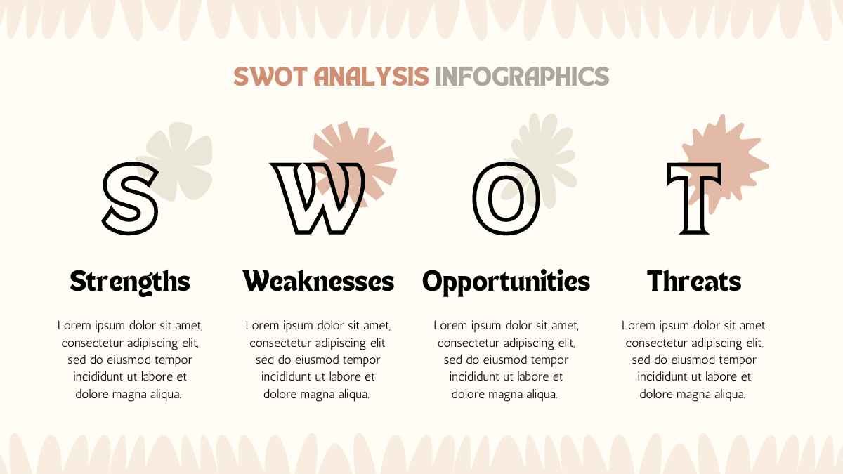 Aesthetic Sketched Shapes SWOT Analysis - slide 2