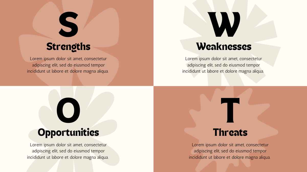 Diagram Lingkaran Analisis SWOT Gelap - slide 2