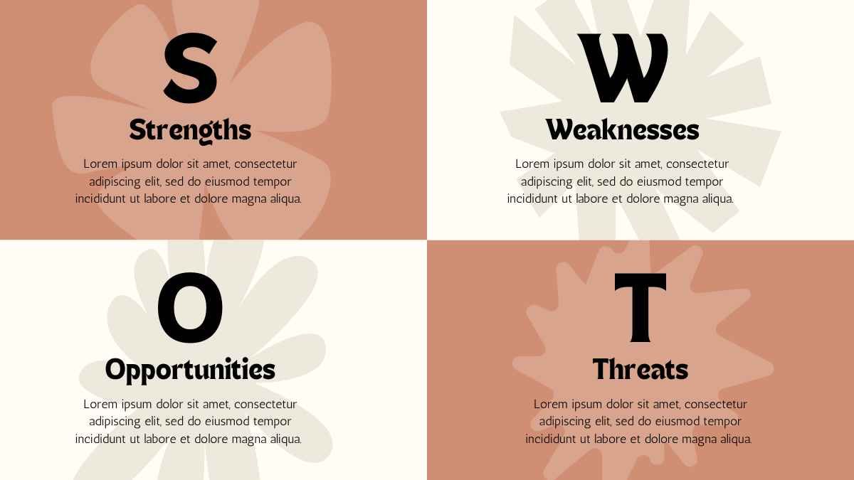 Aesthetic Sketched Shapes SWOT Analysis - slide 2