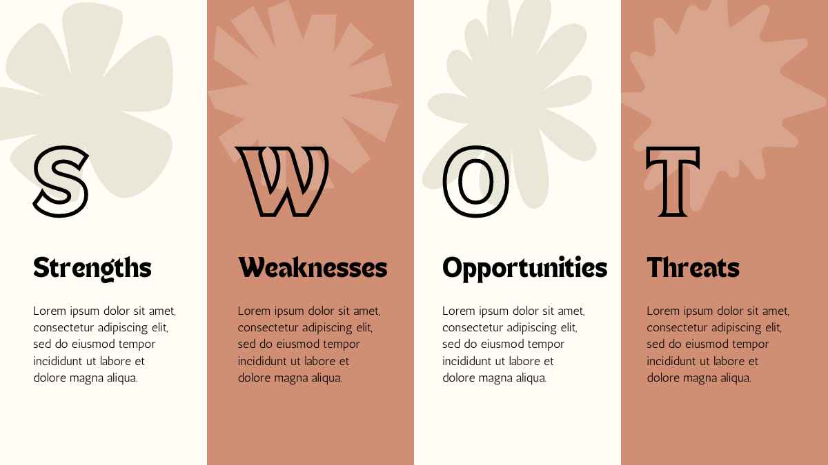 Aesthetic Sketched Shapes SWOT Analysis - slide 5