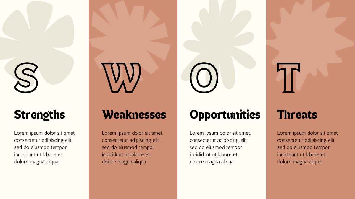 Aesthetic Sketched Shapes SWOT Analysis - slide 5