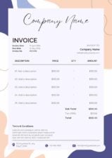 Aesthetic Small Business Invoice Template