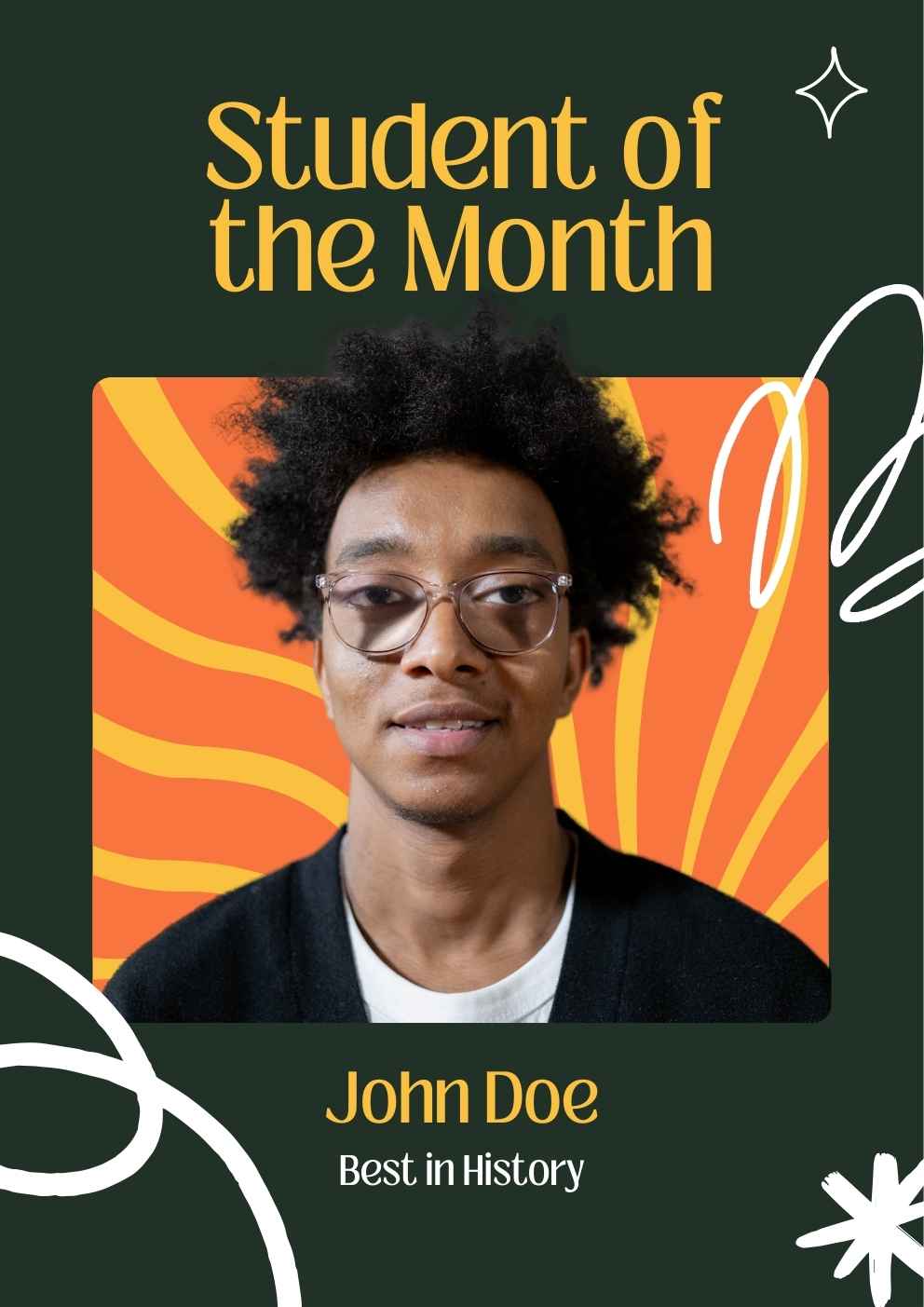 Aesthetic Student of the Month Poster - slide 2