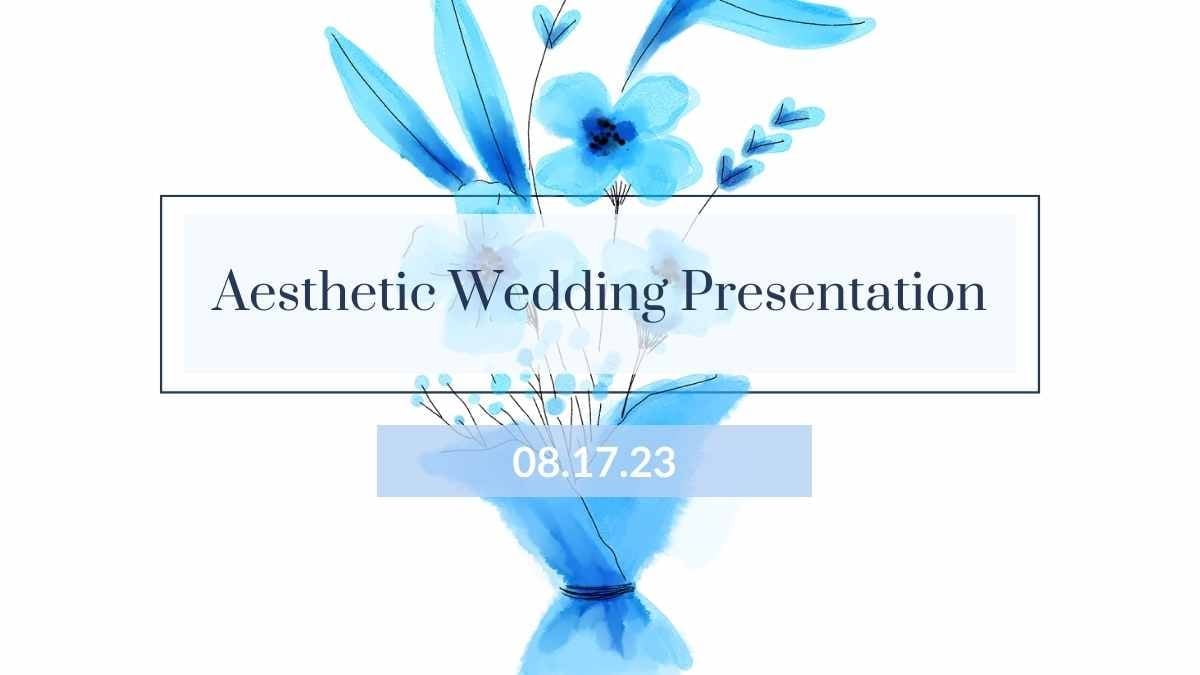 Aesthetic Wedding Slides - slide 1