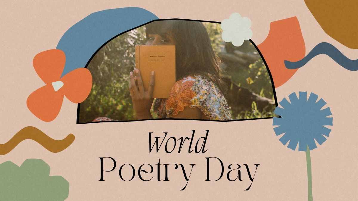 Plantillas Estéticas para el Día Mundial de la Poesía - diapositiva 1