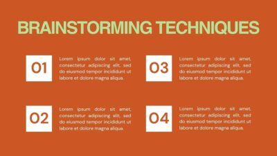 Animated Orange Aesthetic Brainstorm Slides