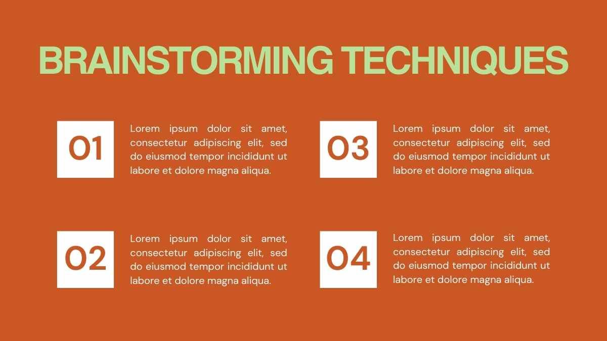 Animated Orange Aesthetic Brainstorm Slides - diapositiva 1