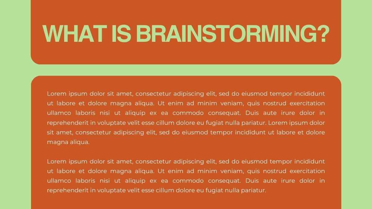 Animated Orange Aesthetic Brainstorm Slides - diapositiva 4