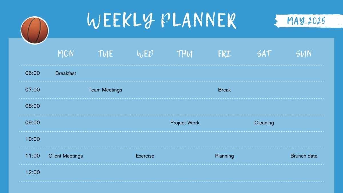 Animated Collage Weekly Planning Infographic - slide 6