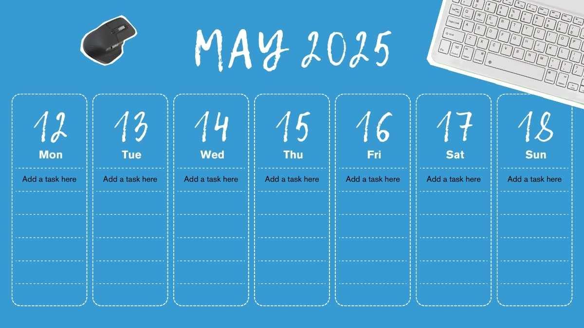 Animated Collage Weekly Planning Infographic - diapositiva 7