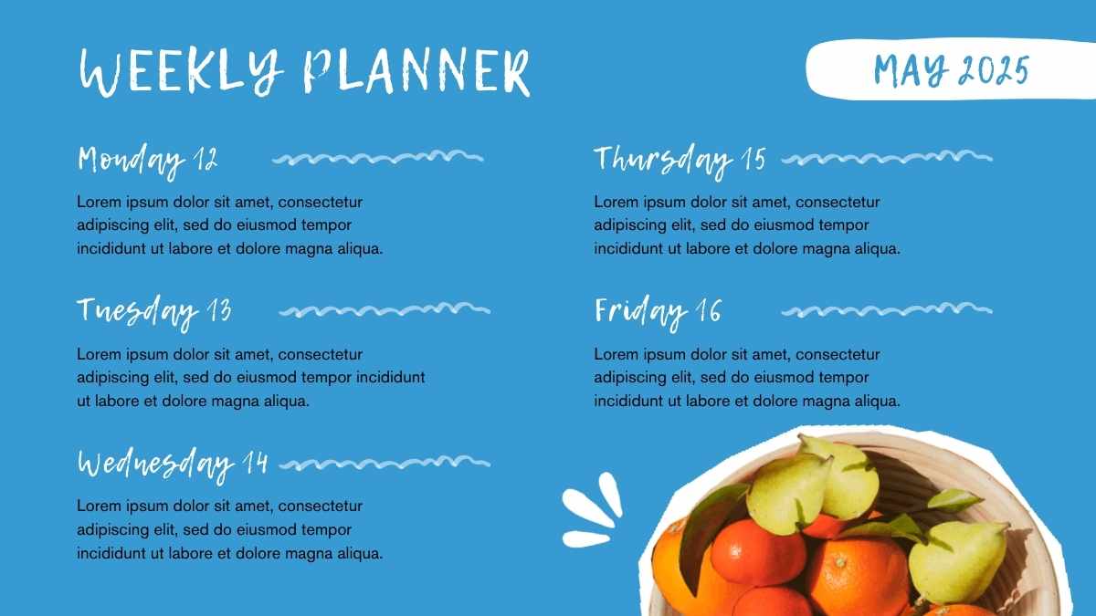 Animated Collage Weekly Planning Infographic - slide 9