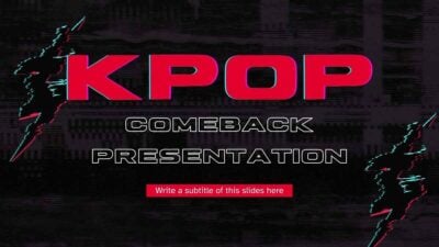 Animated Kpop Group Comeback Background Slides