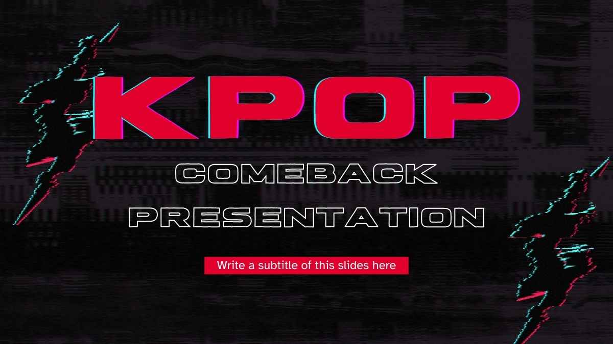 Animated Kpop Group Comeback Background Slides - slide 1