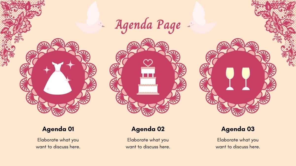 Adesivos Animados de Amor para Casamento Slides do Plano de Marketing - deslizar 3