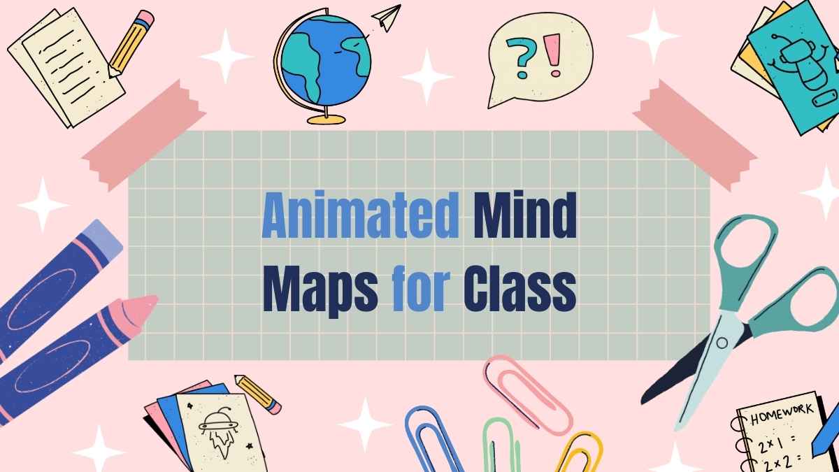 Mapas Mentales Animados para Plantillas Educativas en Clase - diapositiva 1