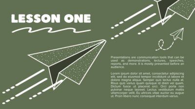 Animated Paper Airplanes Lesson for Kids Infographics