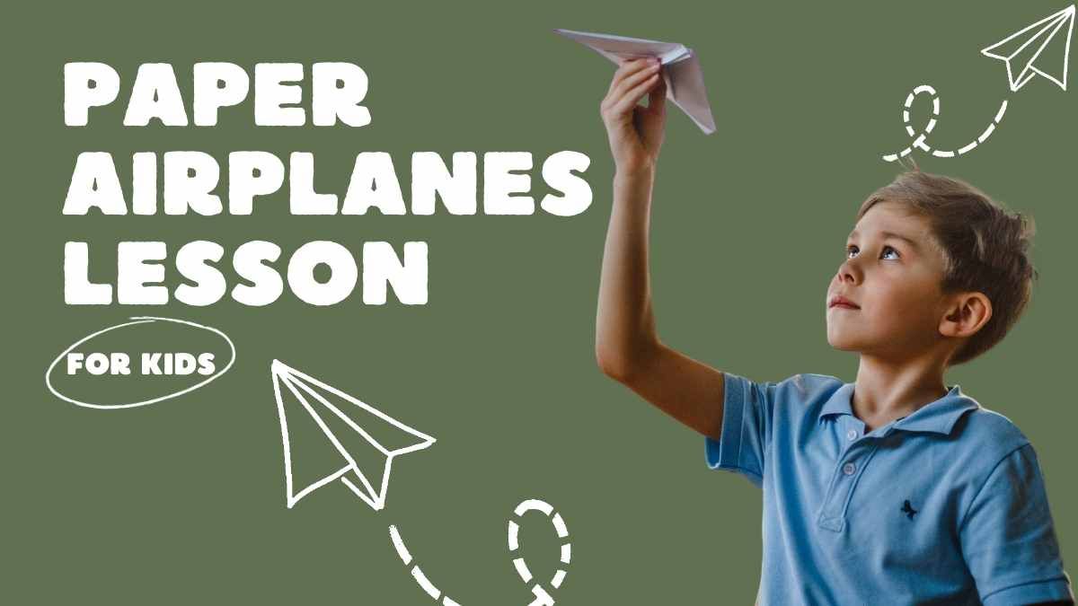 Animated Paper Airplanes Lesson for Kids Infographics - slide 1