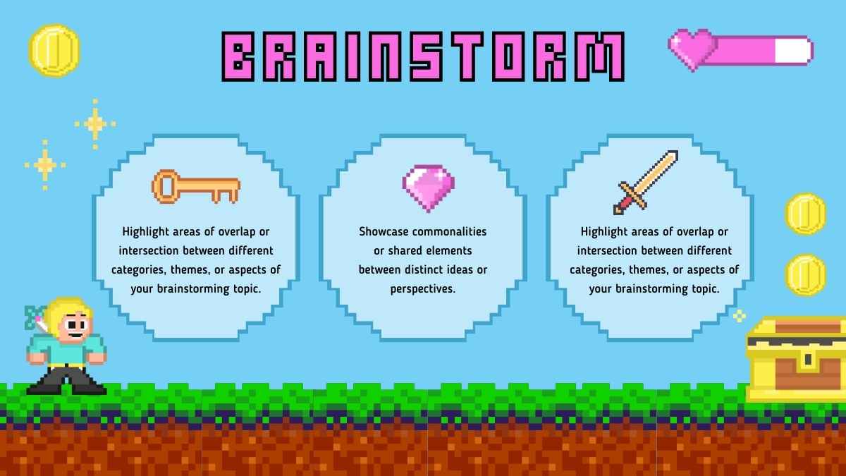 Animated Pixel Brainstorm Slides - slide 15