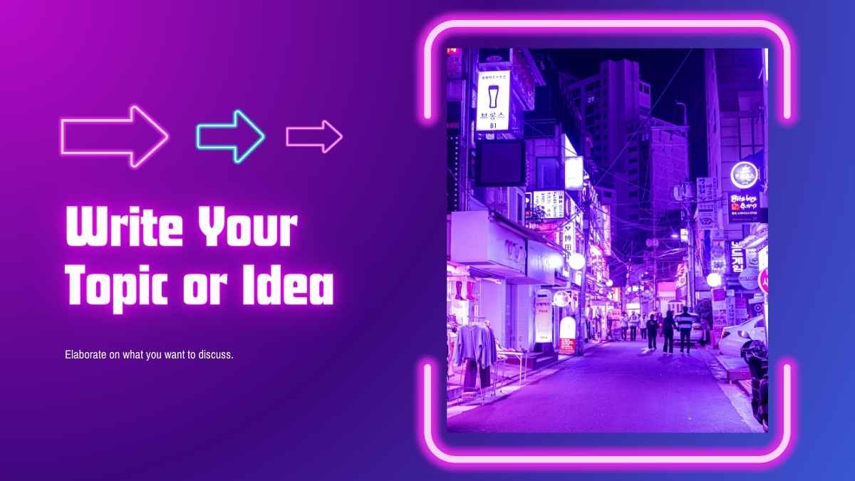 Slides de Plano de Marketing Neon Anime - deslizar 6