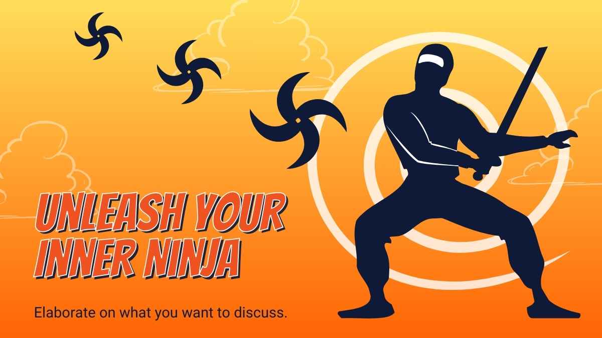 Orange Anime Ninja Minitheme Slides - slide 6