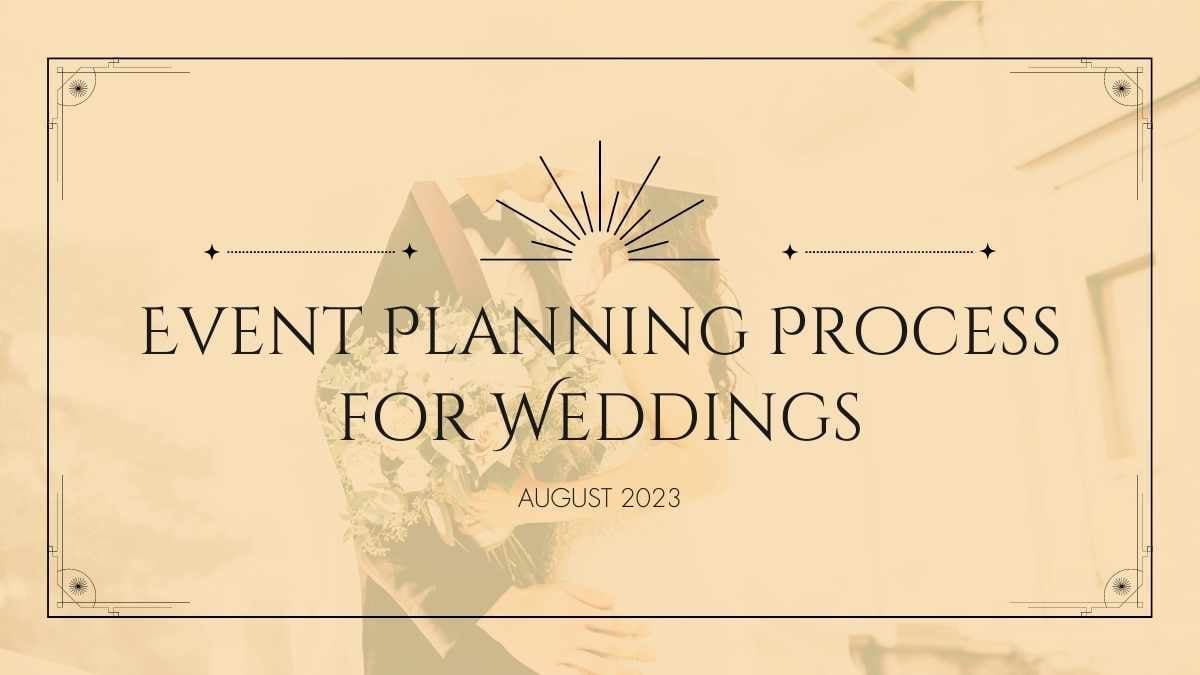 Art Deco Event Planning for Weddings Slides - slide 1