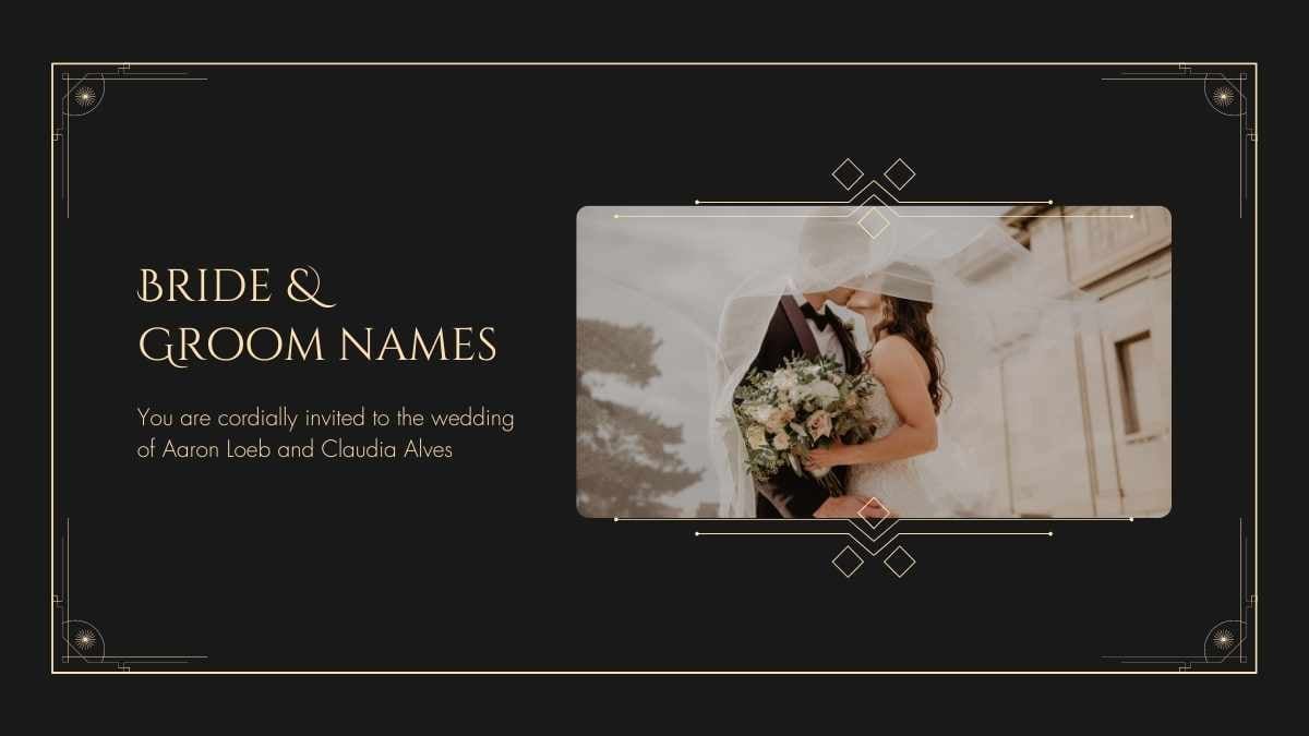 Art Deco Event Planning for Weddings Slides - slide 5