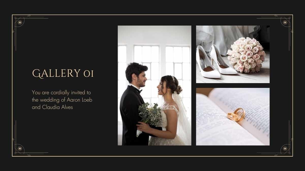 Art Deco Event Planning for Weddings Slides - slide 6