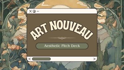 Plantilla de Pitch con Estética Art Nouveau