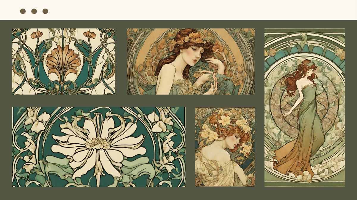 Art Nouveau Aesthetic Pitch Deck - slide 13