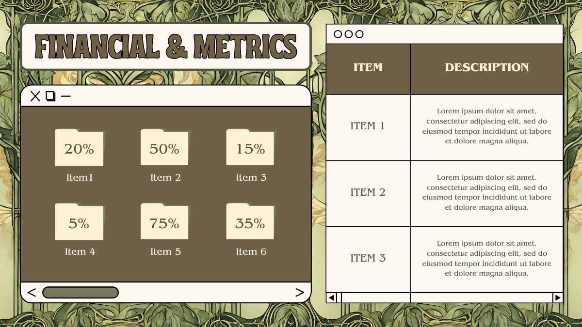 Slide Presentasi Gaya Art Nouveau yang Memukau - slide 9