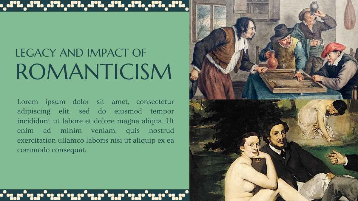 Plantillas de Arte Nouveau para Materia de Artes en Secundaria: Diapositivas del Romanticismo - diapositiva 10