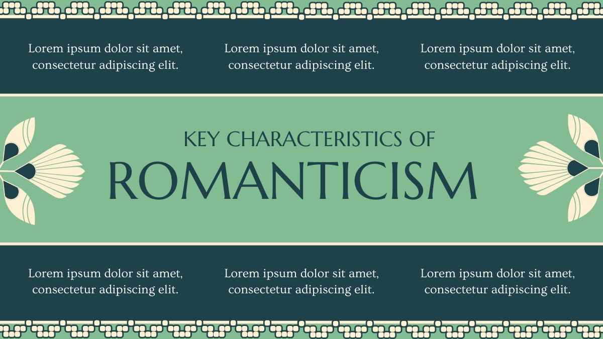 Plantillas de Arte Nouveau para Materia de Artes en Secundaria: Diapositivas del Romanticismo - diapositiva 6