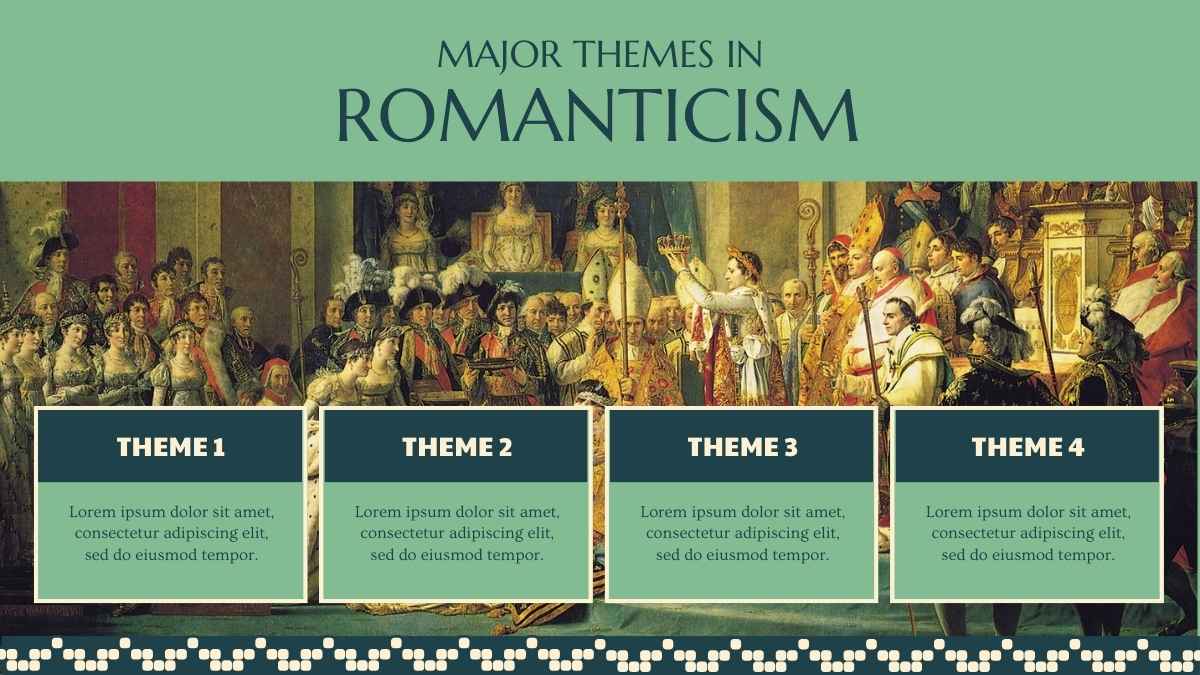 Assunto de Artes Art Nouveau para o Ensino Médio: Slides de Romantismo - deslizar 7