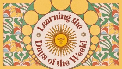 Art Nouveau Floral Learning the Days of the Week! Slides