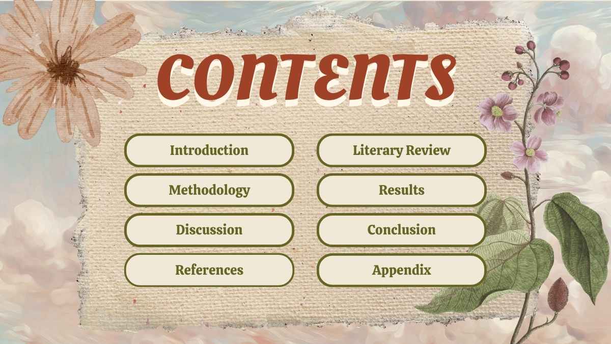 Plantillas de Tesis sobre la Historia de la Escritura con Toque Floral de Art Nouveau - diapositiva 3