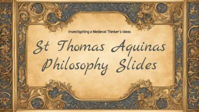 Art Nouveau St Thomas Aquinas Philosophy Slides