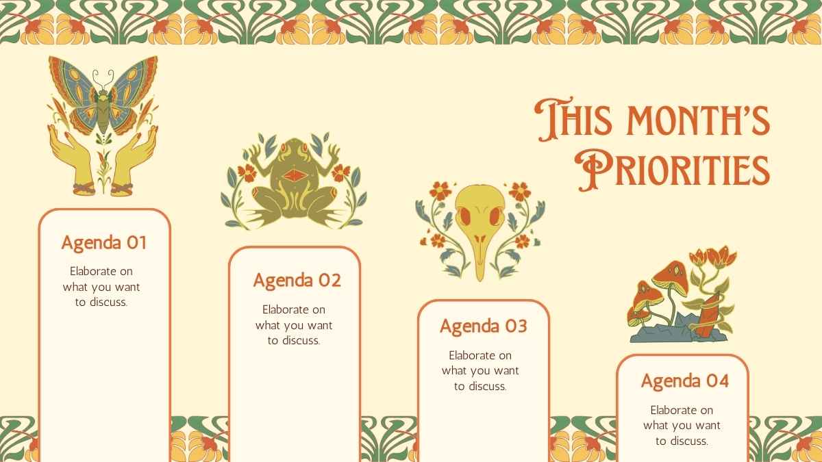 Notas al estilo Art Nouveau para plantillas escolares - diapositiva 4