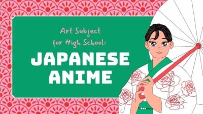 Assunto de Arte para Apresentações de Anime Japonês no Ensino Médio