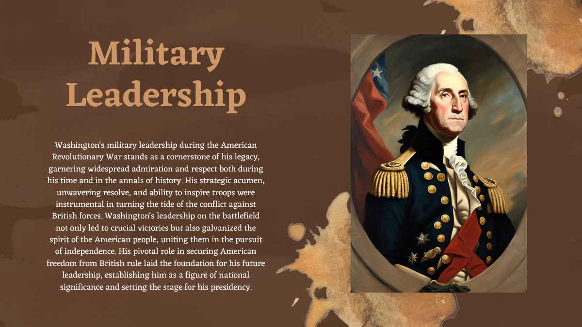 Artistic Presidency Of George Washington Biography Slides - slide 4