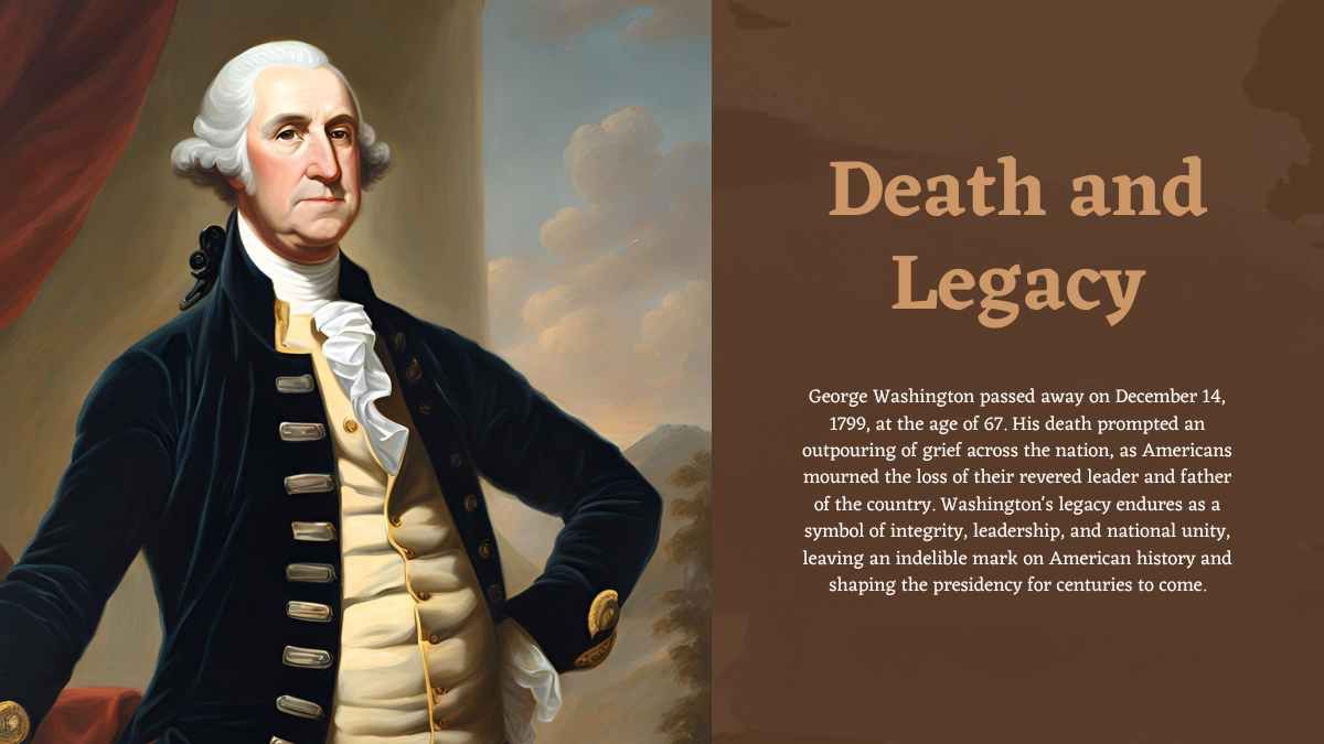 Artistic Presidency Of George Washington Biography Slides - slide 15