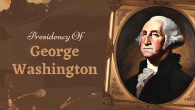 Slides Carnival Google Slides and PowerPoint Template Artistic Presidency Of George Washington Biography Slides 2
