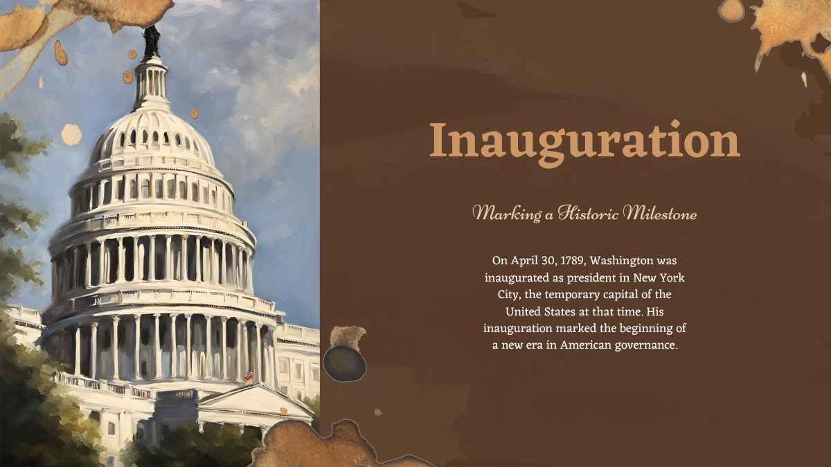 Artistic Presidency Of George Washington Biography Slides - slide 8