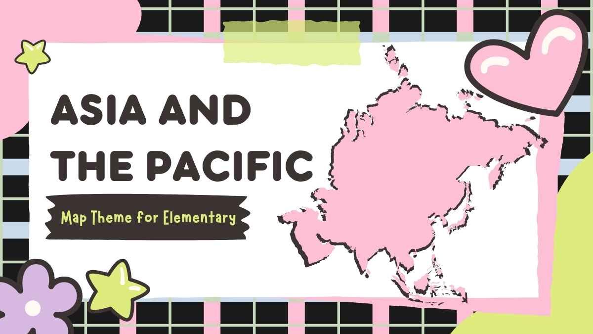 Retro Asia and The Pacific Map Slides - slide 1