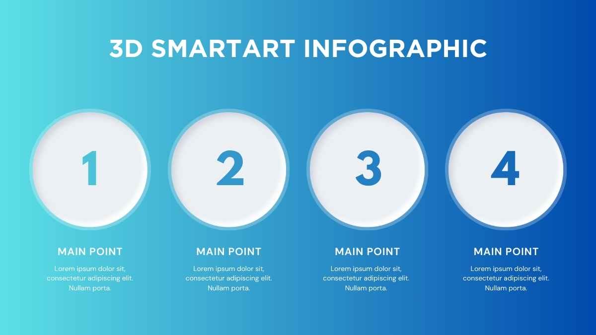 Basic 3D SmartArt Infographic - slide 2