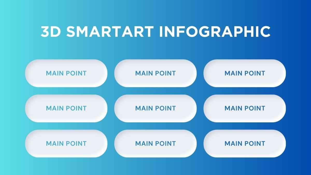 Basic 3D SmartArt Infographic - slide 3