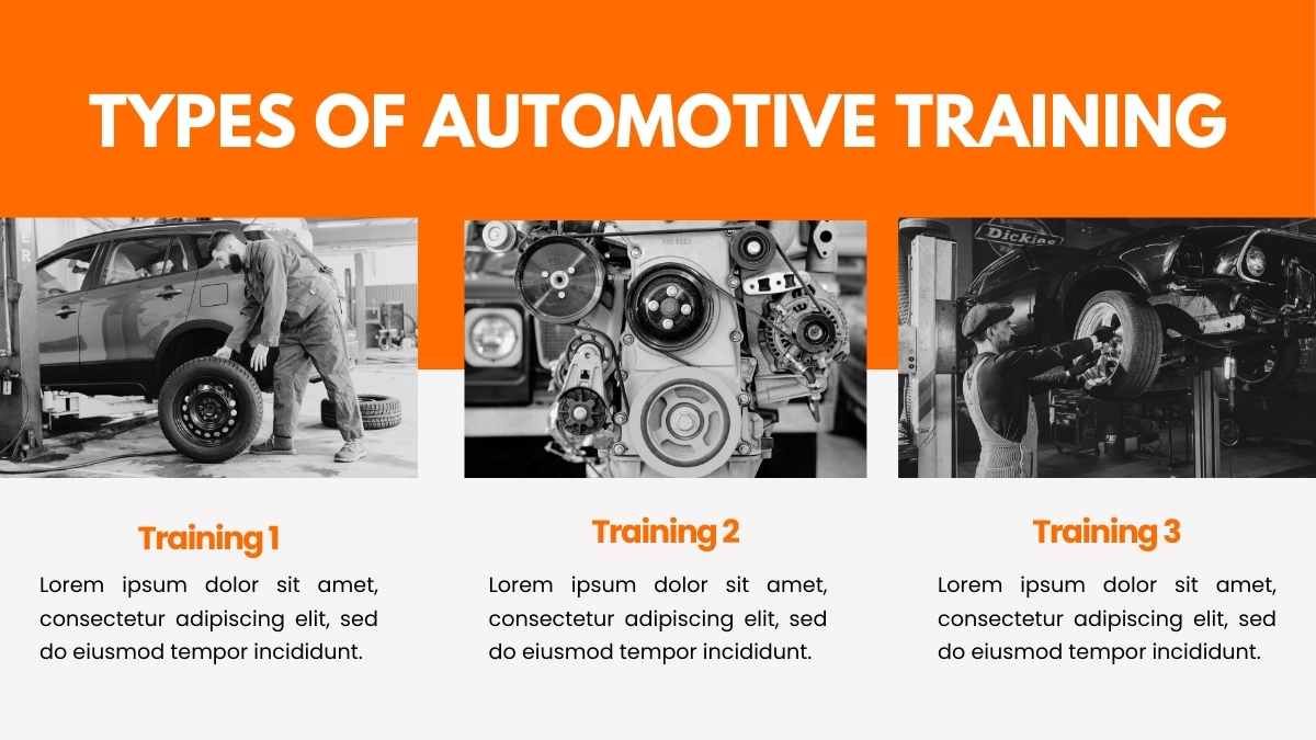 Basic Orange Automotive Training Center - diapositiva 8